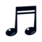 Musical Note emoji on Emojidex